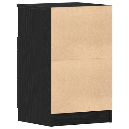 Nachttisch 2 pcs Schwarze Eiche 40 x 35 x 65 cm Holzwerkstoff