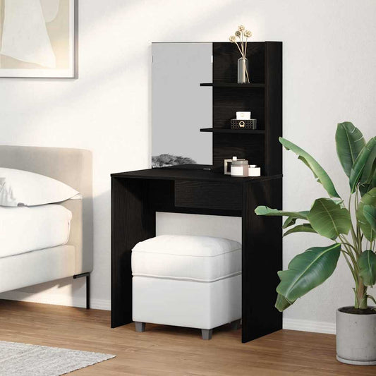 Schminktisch Schwarze Eiche 74.5 x 40 x 141 cm Holzwerkstoff