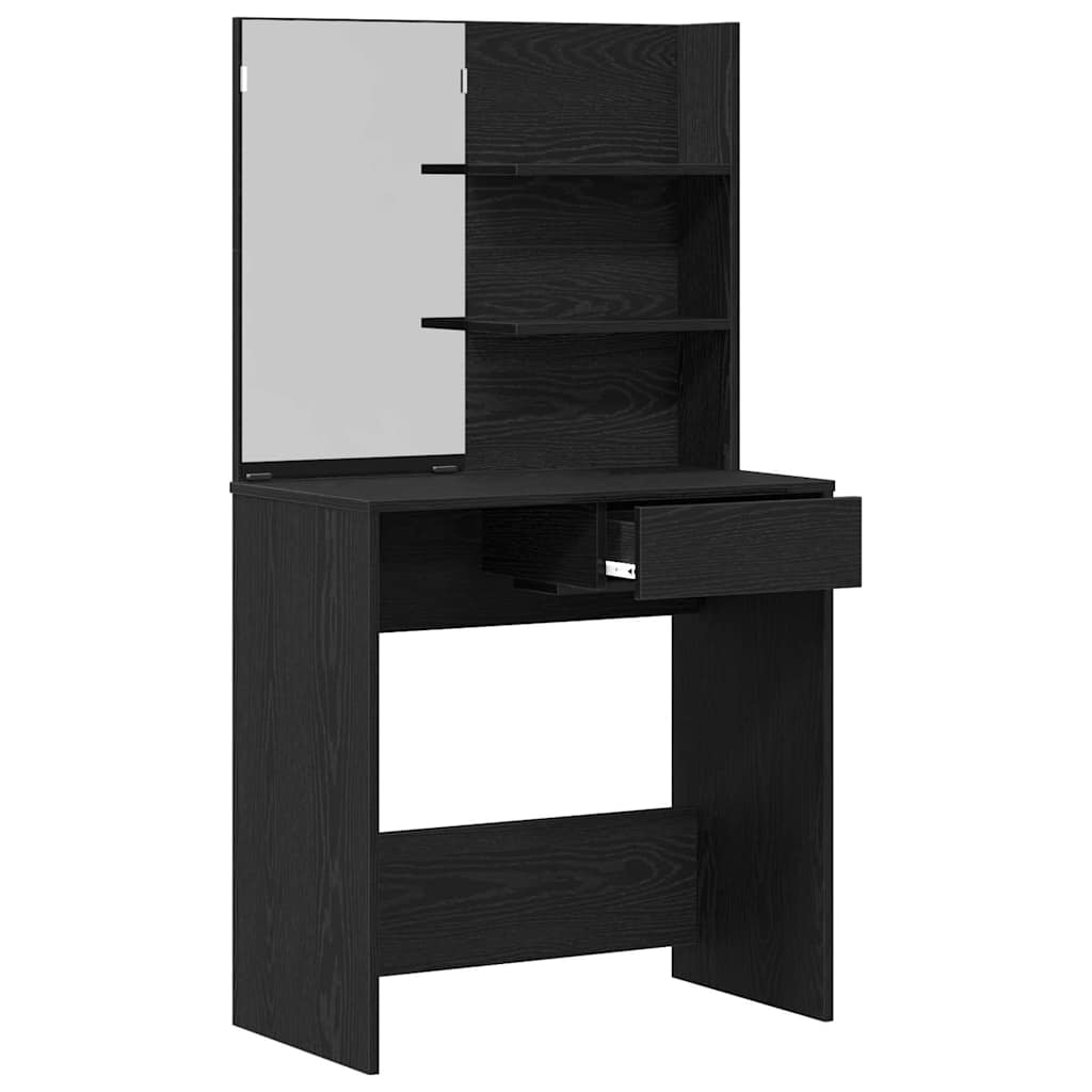 Schminktisch Schwarze Eiche 74.5 x 40 x 141 cm Holzwerkstoff