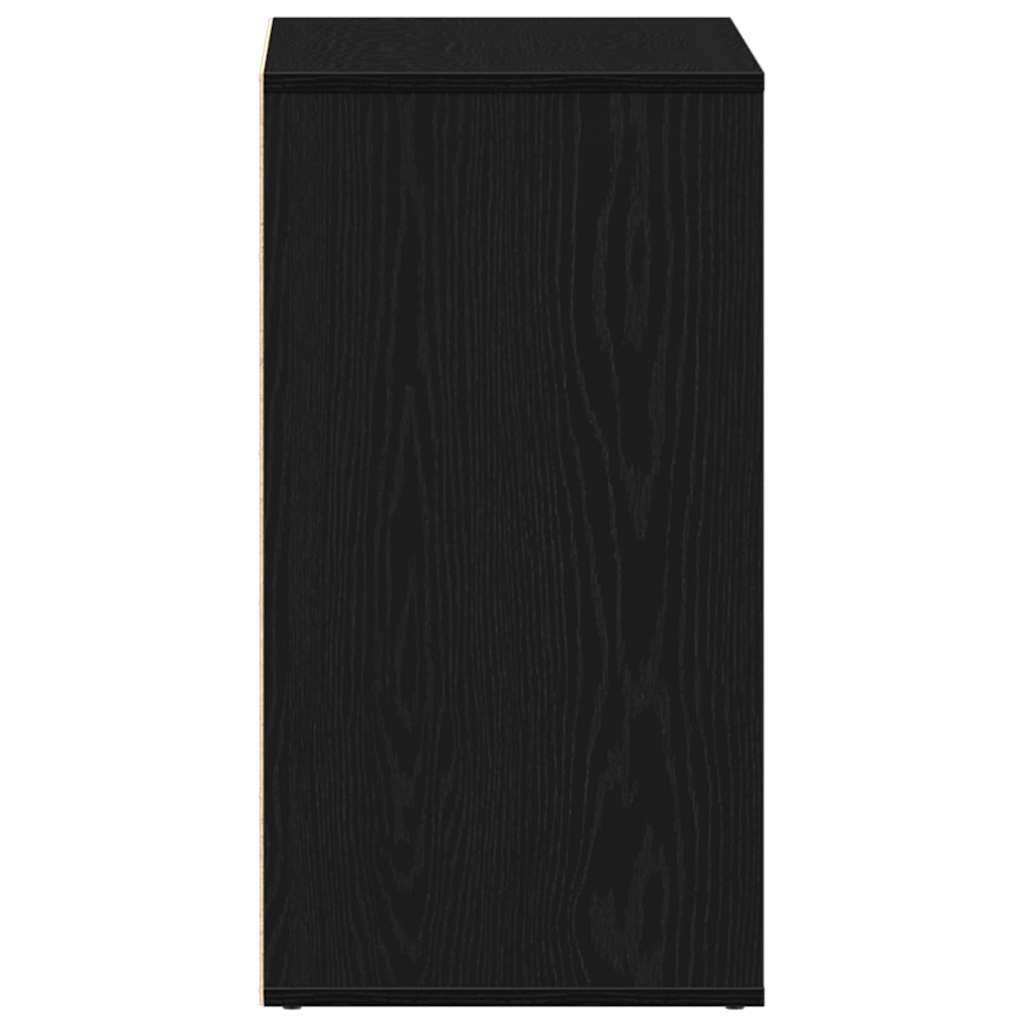 Kosmetikschrank mit Regal Schwarz Eichen-Optik 80 x 40 x 75 cm