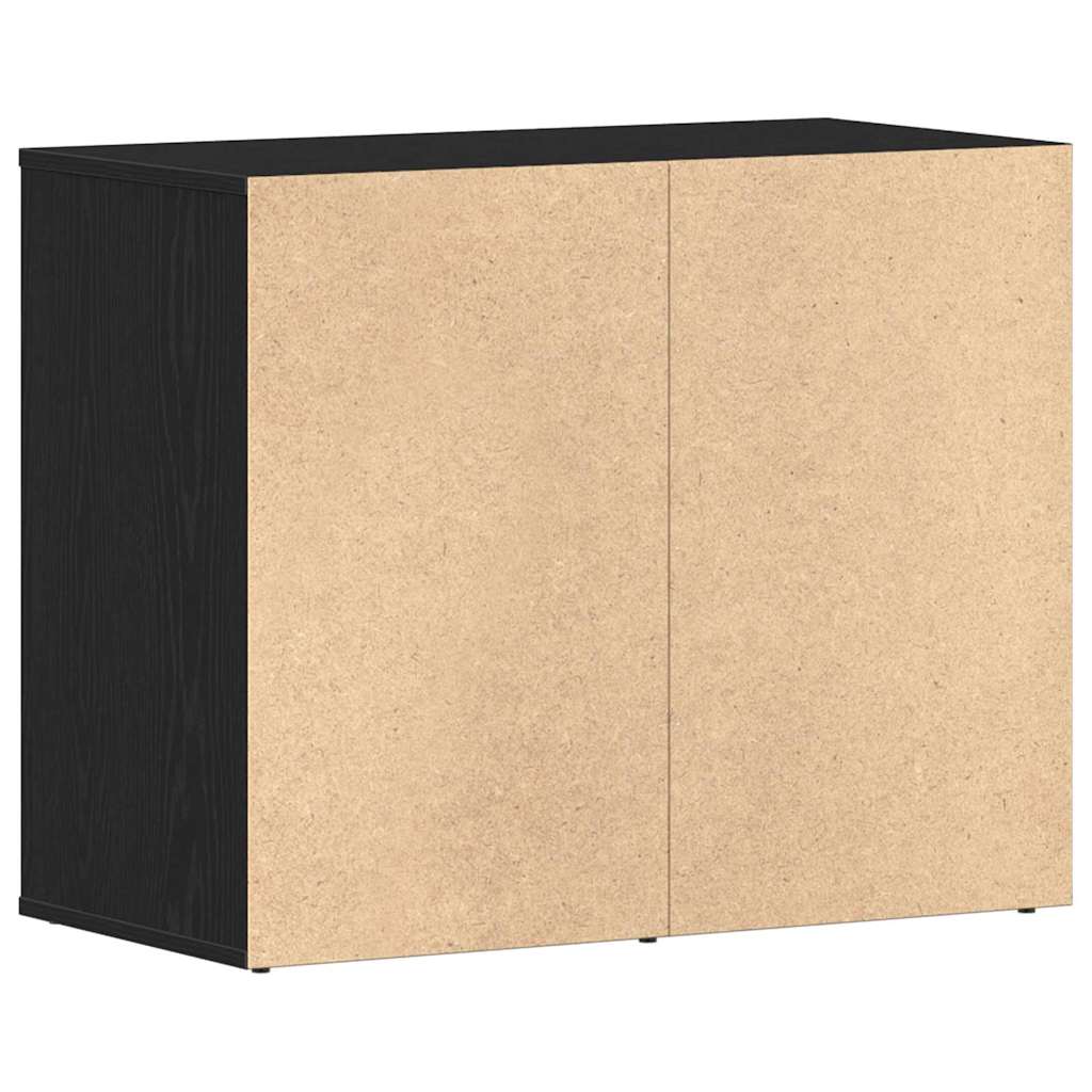 Kosmetikschrank mit Regal Schwarz Eichen-Optik 80 x 40 x 65 cm