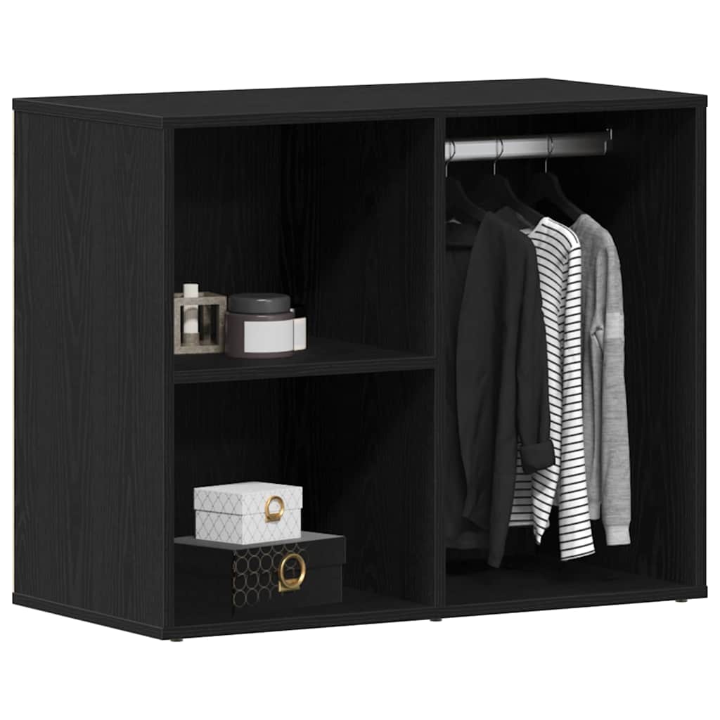 Kosmetikschrank mit Regal Schwarz Eichen-Optik 80 x 40 x 65 cm