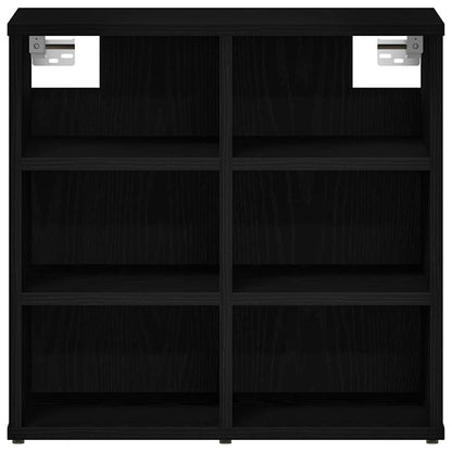 Schuhschrank mit Regal 2 pcs Schwarze Eiche 52 x 30 x 50.5 cm