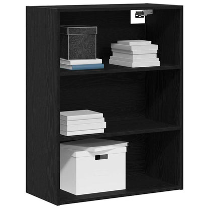 Hängender Wandschrank Schwarze Eiche 69,5 x 32,5 x 90 cm