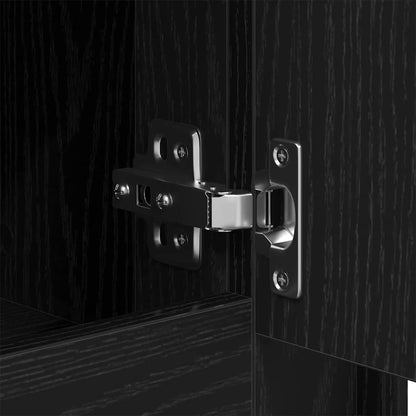 Sideboard Schwarz Eichen-Optik 102 x 35 x 60 cm Holzwerkstoff