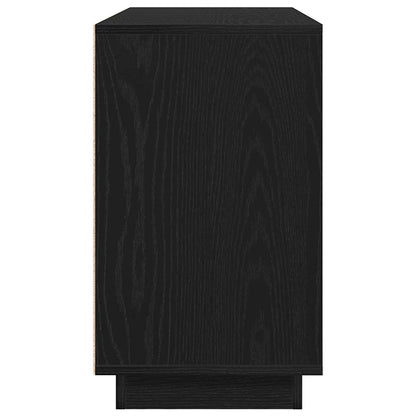 Sideboard Schwarz Eichen-Optik 102 x 35 x 60 cm Holzwerkstoff