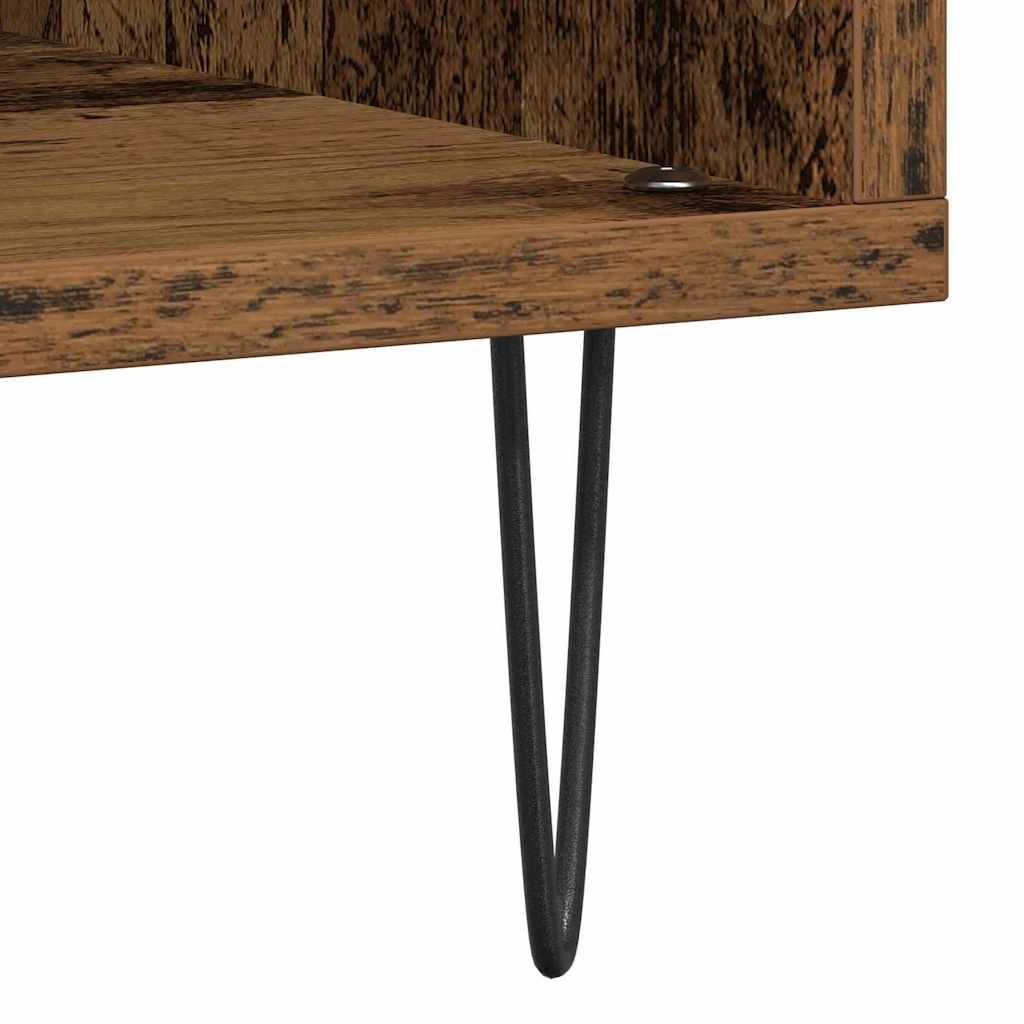 Schallplattenschrank Altholz 100 x 38 x 48 cm Holzwerkstoff