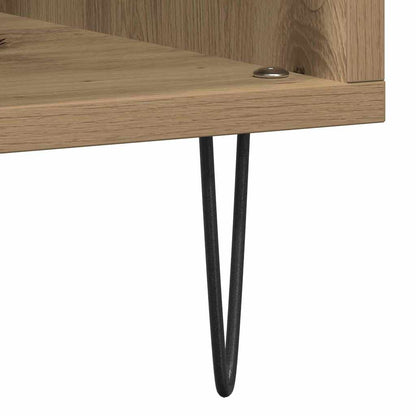 Schallplattenschrank mit Regal Artisan-Eiche 100 x 38 x 48 cm