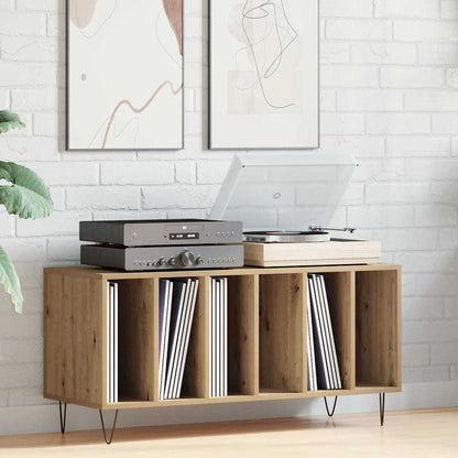 Schallplattenschrank mit Regal Artisan-Eiche 100 x 38 x 48 cm