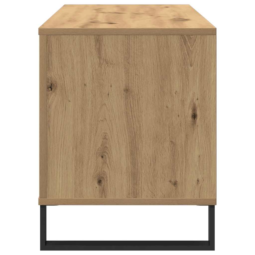Schallplattenschrank mit Regal Artisan-Eiche 100 x 38 x 48 cm