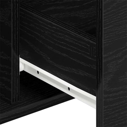 Sideboard Schwarze Eiche 101,5 x 35 x 70 cm Holzwerkstoff