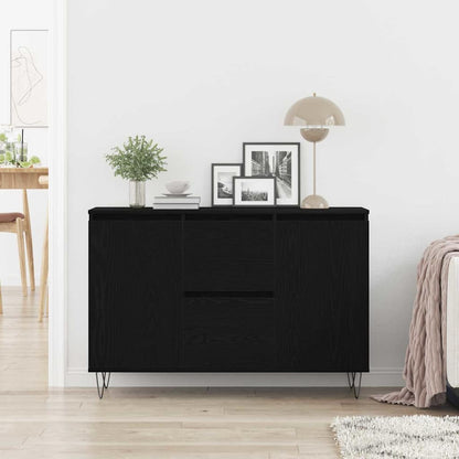 Sideboard Schwarze Eiche 101,5 x 35 x 70 cm Holzwerkstoff