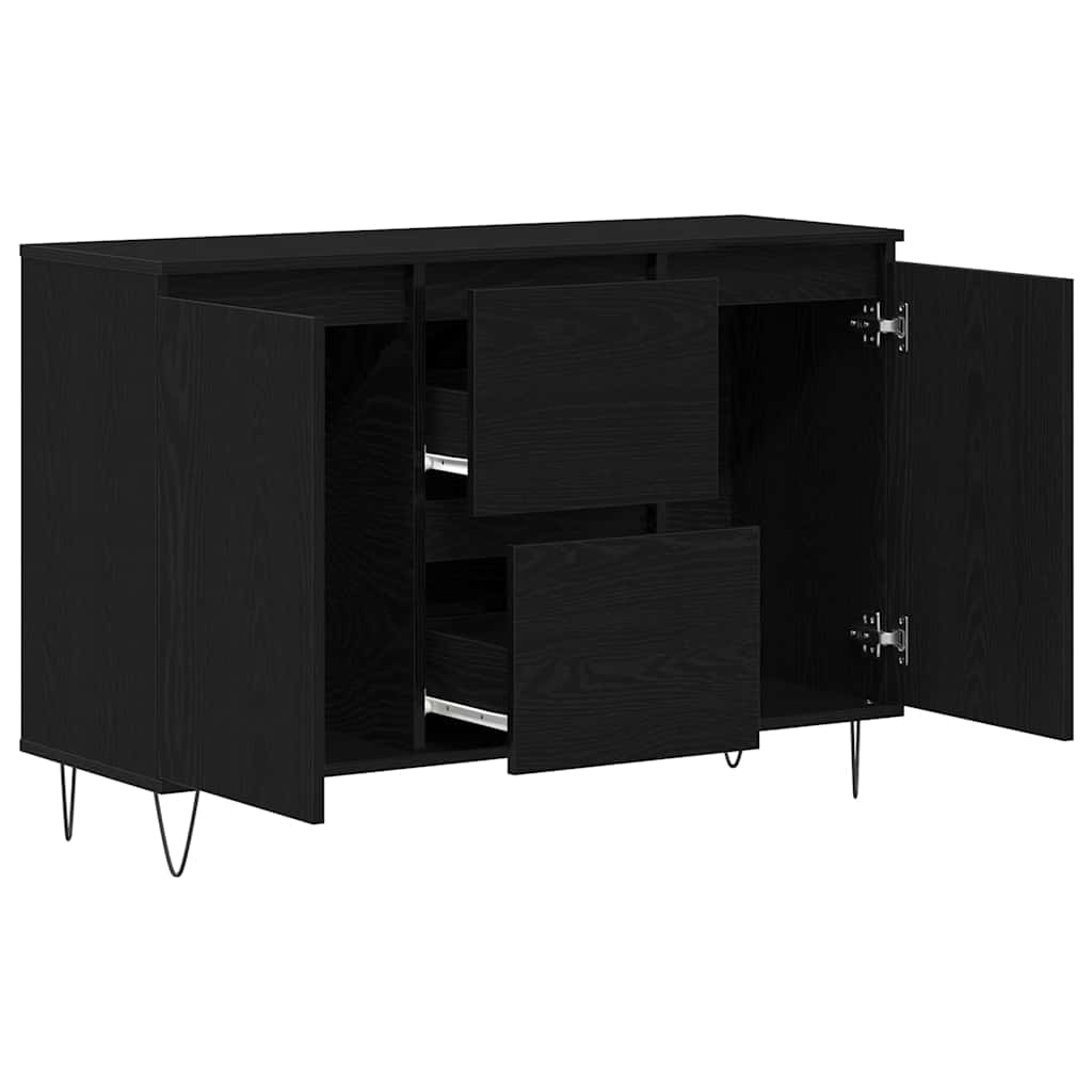 Sideboard Schwarze Eiche 101,5 x 35 x 70 cm Holzwerkstoff