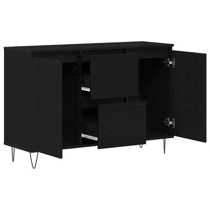 Sideboard Schwarze Eiche 101,5 x 35 x 70 cm Holzwerkstoff