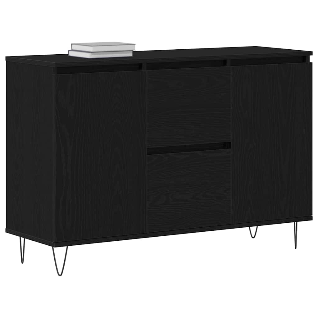 Sideboard Schwarze Eiche 101,5 x 35 x 70 cm Holzwerkstoff