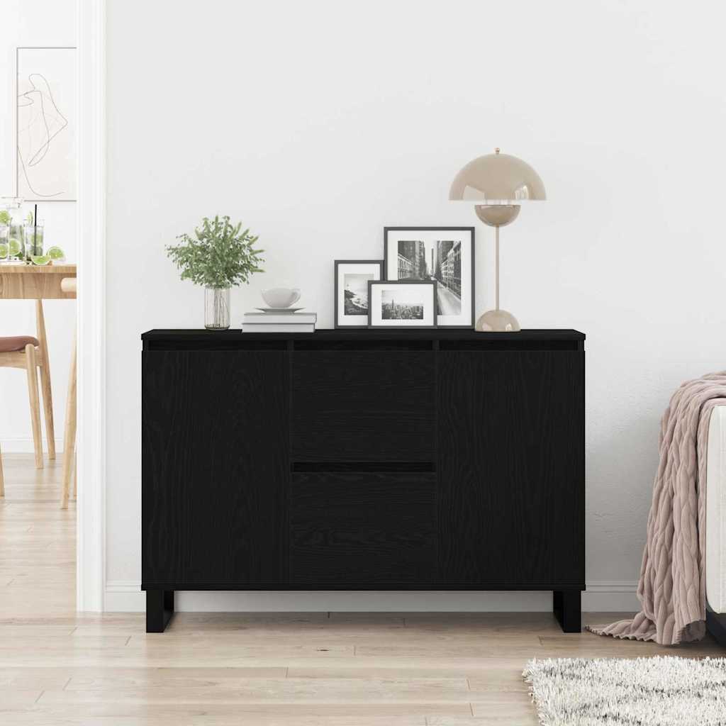 Sideboard Schwarze Eiche 101,5 x 35 x 70 cm Holzwerkstoff