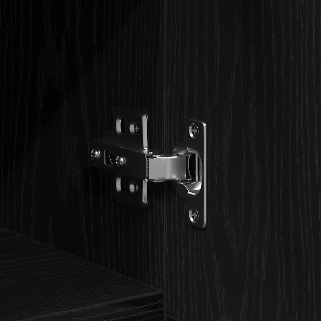 TV-Schrankset Schwarz Eichen-Optik 150 x 30 x 50 cm