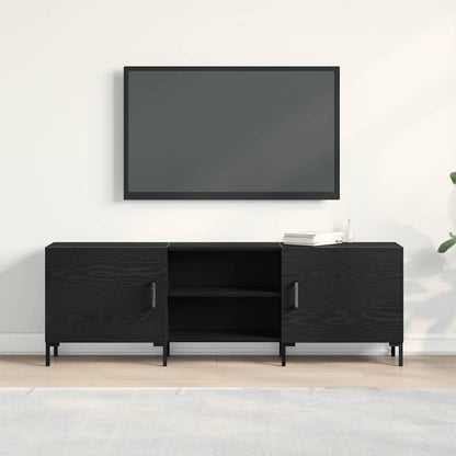 TV-Schrankset Schwarz Eichen-Optik 150 x 30 x 50 cm
