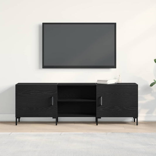 TV-Schrankset Schwarz Eichen-Optik 150 x 30 x 50 cm