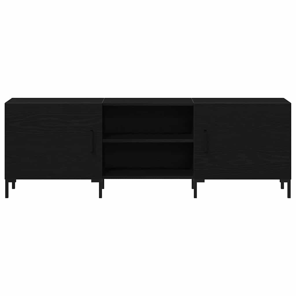 TV-Schrankset Schwarz Eichen-Optik 150 x 30 x 50 cm