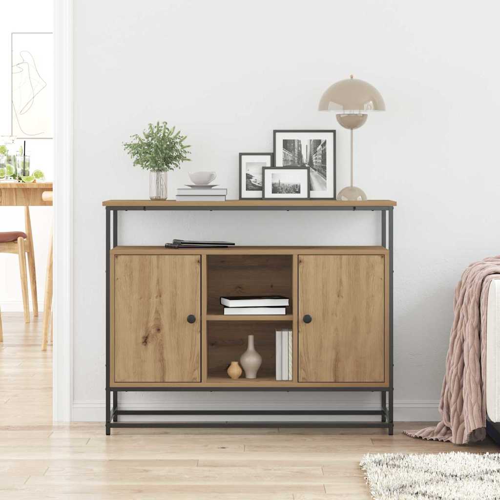 Sideboard Artisan-Eiche 100 x 35 x 80 cm Holzwerkstoff
