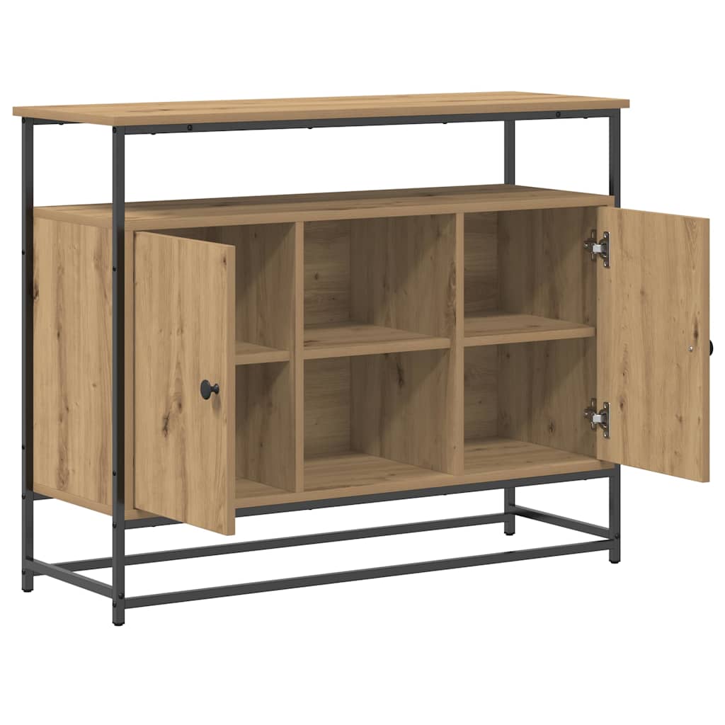 Sideboard Artisan-Eiche 100 x 35 x 80 cm Holzwerkstoff