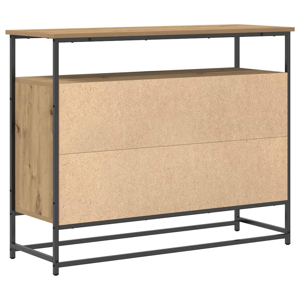 Sideboard Artisan-Eiche 100 x 35 x 80 cm Holzwerkstoff