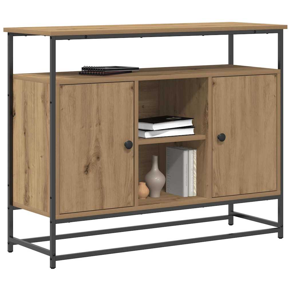 Sideboard Artisan-Eiche 100 x 35 x 80 cm Holzwerkstoff