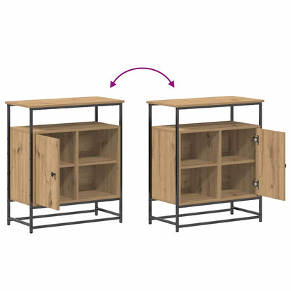 Sideboard Eiche handwerklich 69 x 35 x 80 cm Holzwerkstoff