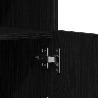 Sideboard Schwarz 60,5 x 37 x 67 cm Holzwerkstoff