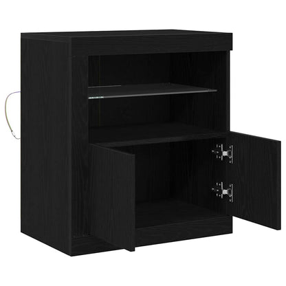 Sideboard Schwarz 60,5 x 37 x 67 cm Holzwerkstoff