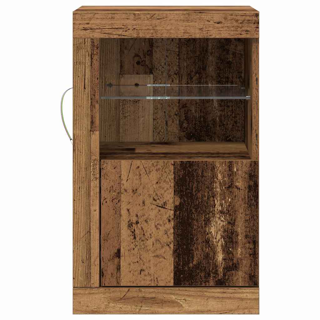 Beistellschrank 2 pcs Altholz 41 x 37 x 67 cm Holzwerkstoff