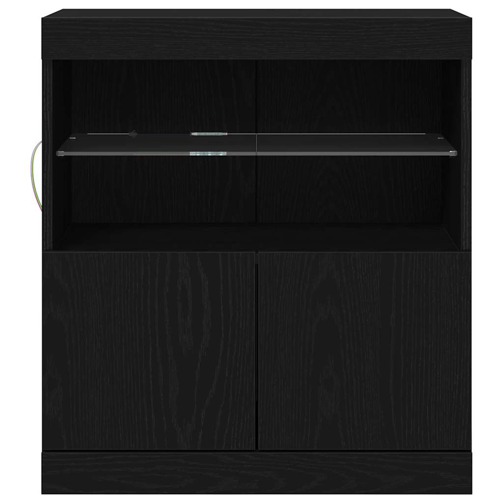 Sideboard Schwarz 60 x 37 x 67 cm Holzwerkstoff