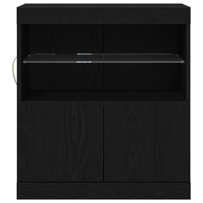 Sideboard Schwarz 60 x 37 x 67 cm Holzwerkstoff