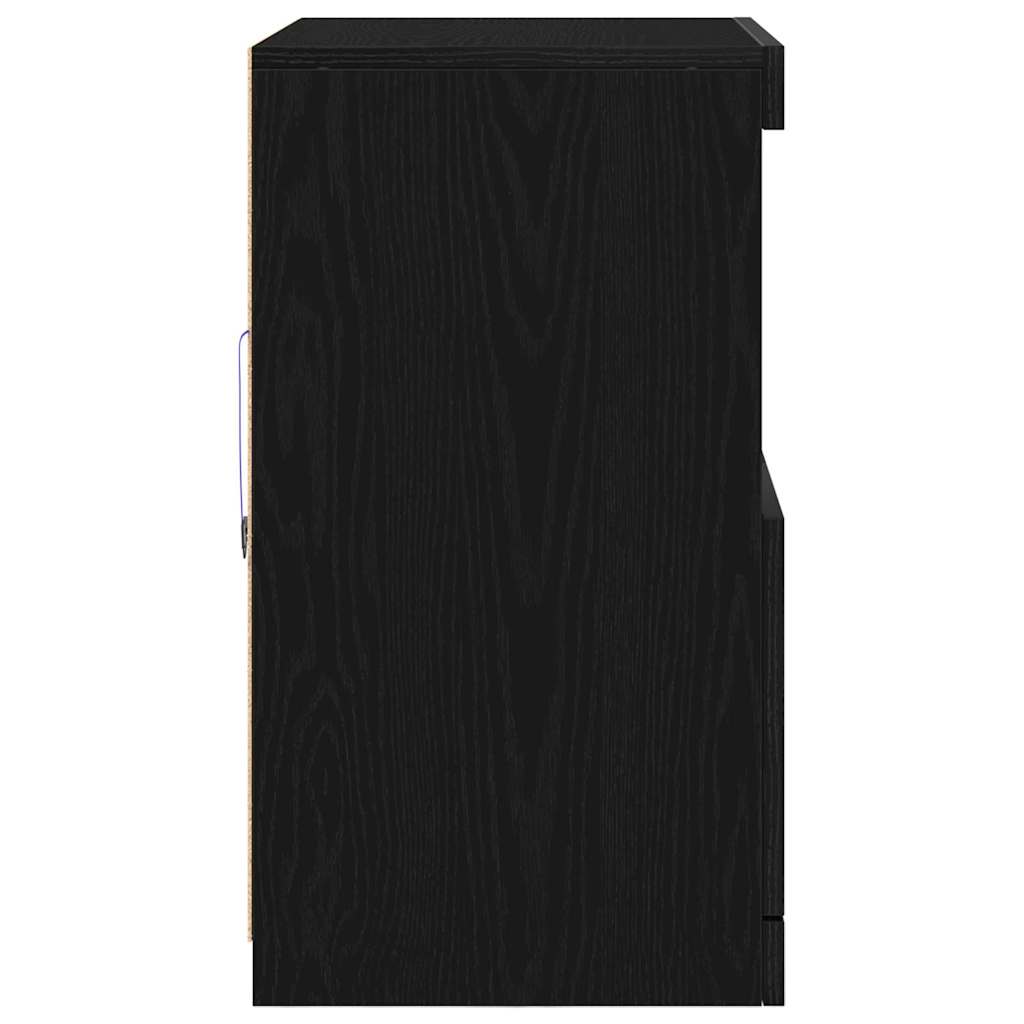 Sideboard Schwarz 60 x 37 x 67 cm Holzwerkstoff