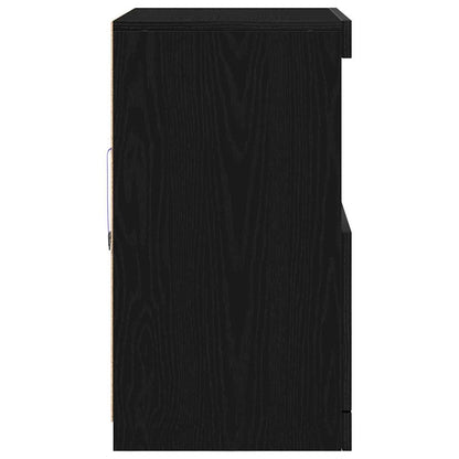 Sideboard Schwarz 60 x 37 x 67 cm Holzwerkstoff