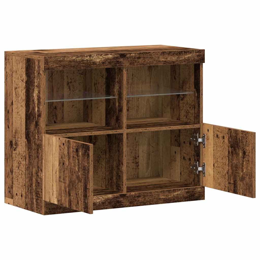 Sideboard Braun 81 x 37 x 67 cm Holzwerkstoff