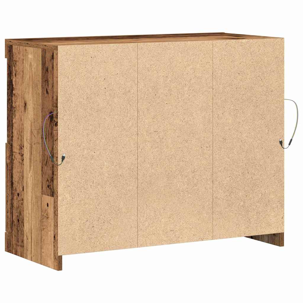 Sideboard Braun 81 x 37 x 67 cm Holzwerkstoff