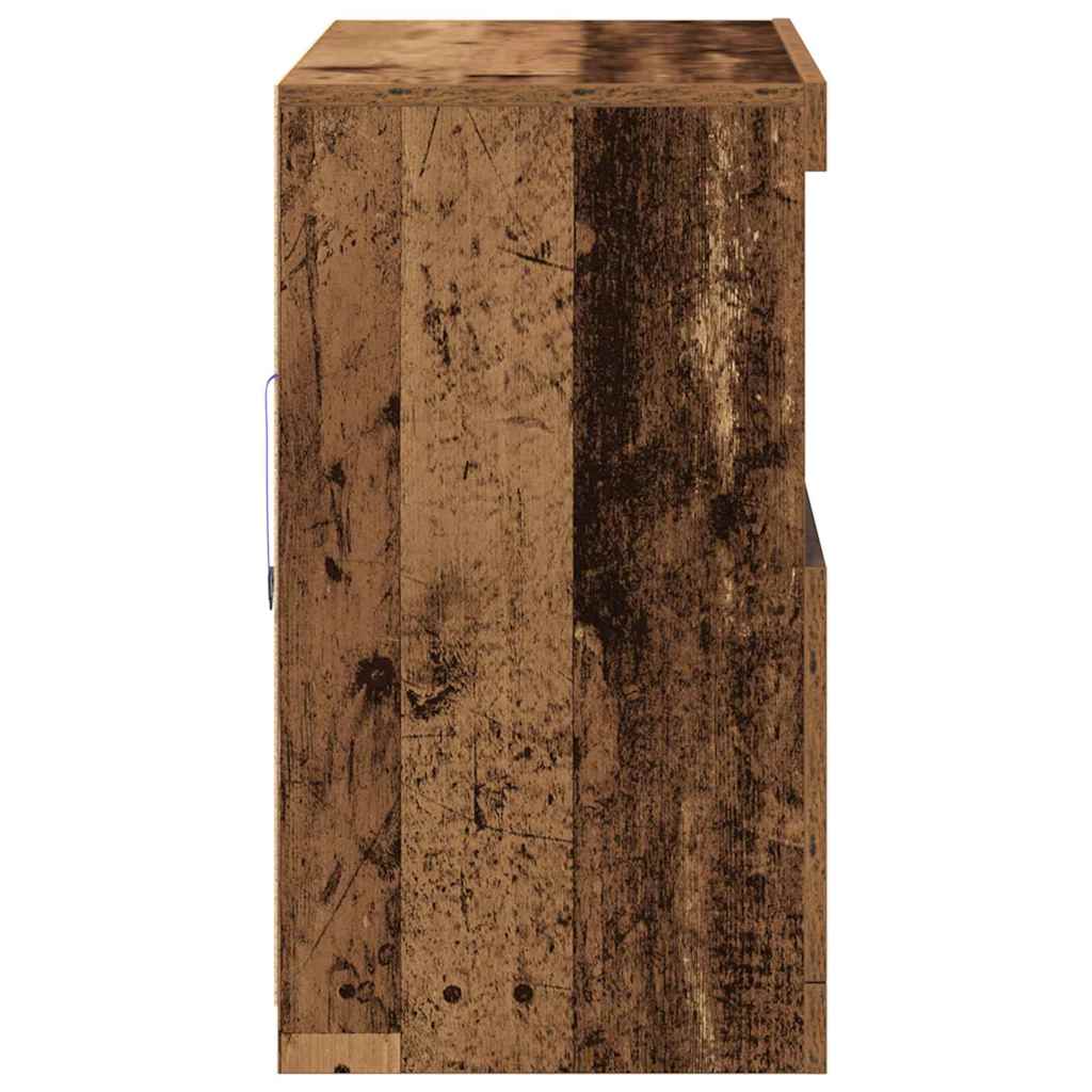 Sideboard Braun 81 x 37 x 67 cm Holzwerkstoff