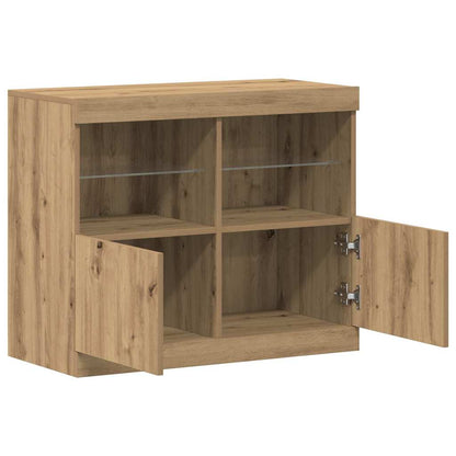 Sideboard Braun 81 x 37 x 67 cm Holzwerkstoff