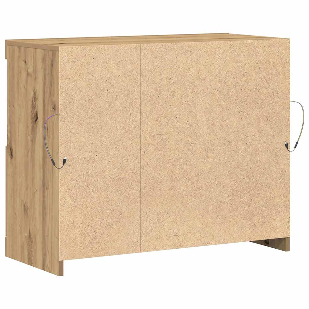 Sideboard Braun 81 x 37 x 67 cm Holzwerkstoff