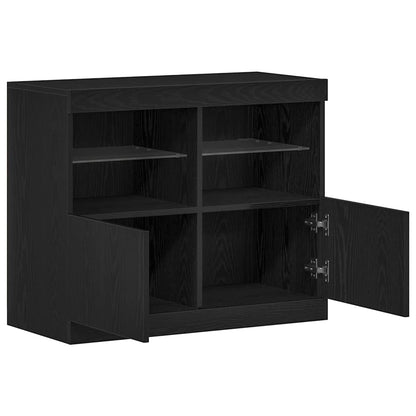 Sideboard Schwarz 81 x 37 x 67 cm Holzwerkstoff