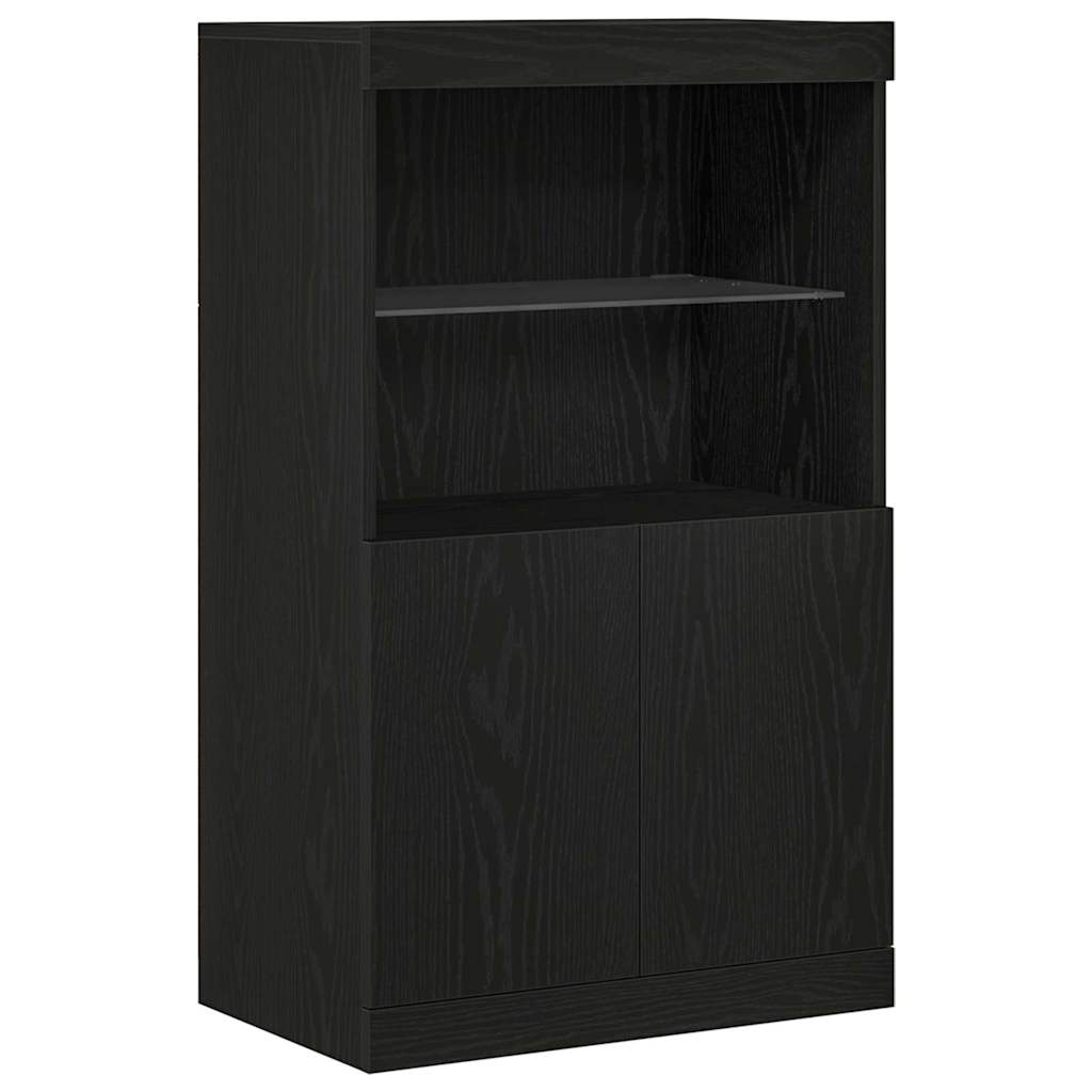 Sideboard Schwarz 60 x 37 x 100 cm Holzwerkstoff