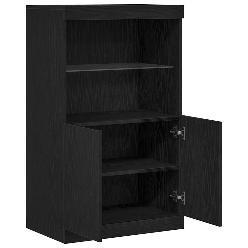 Sideboard Schwarz 60 x 37 x 100 cm Holzwerkstoff