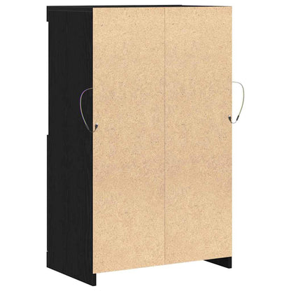 Sideboard Schwarz 60 x 37 x 100 cm Holzwerkstoff