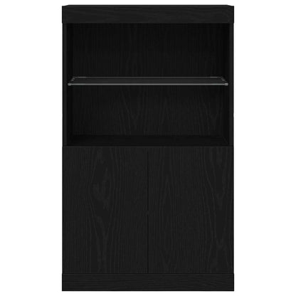 Sideboard Schwarz 60 x 37 x 100 cm Holzwerkstoff