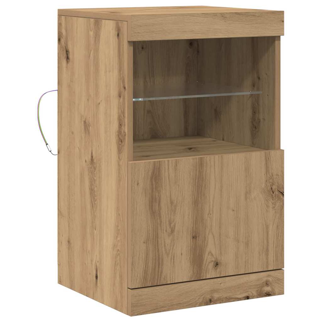 Sideboard Eiche handwerklich 41 x 37 x 67 cm Holzwerkstoff