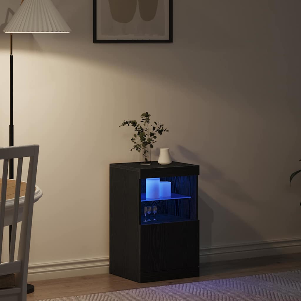 Sideboard Schwarze Eiche 41 x 37 x 67 cm Holzwerkstoff