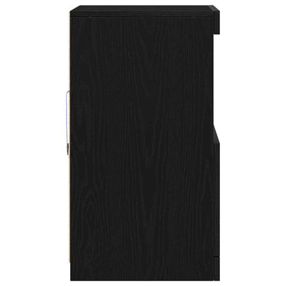 Sideboard Schwarze Eiche 41 x 37 x 67 cm Holzwerkstoff