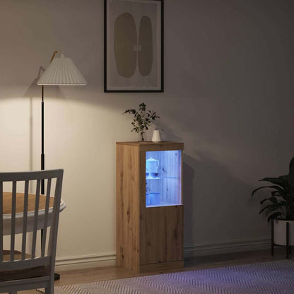 Sideboard Eiche handwerklich 41 x 37 x 100 cm Holzwerkstoff